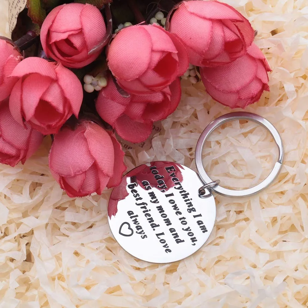 Mom Birthday Gifts for Mother of Bride Wedding Day Keychain From Daughter Appreciation Gift Parents Kids | Украшения и аксессуары