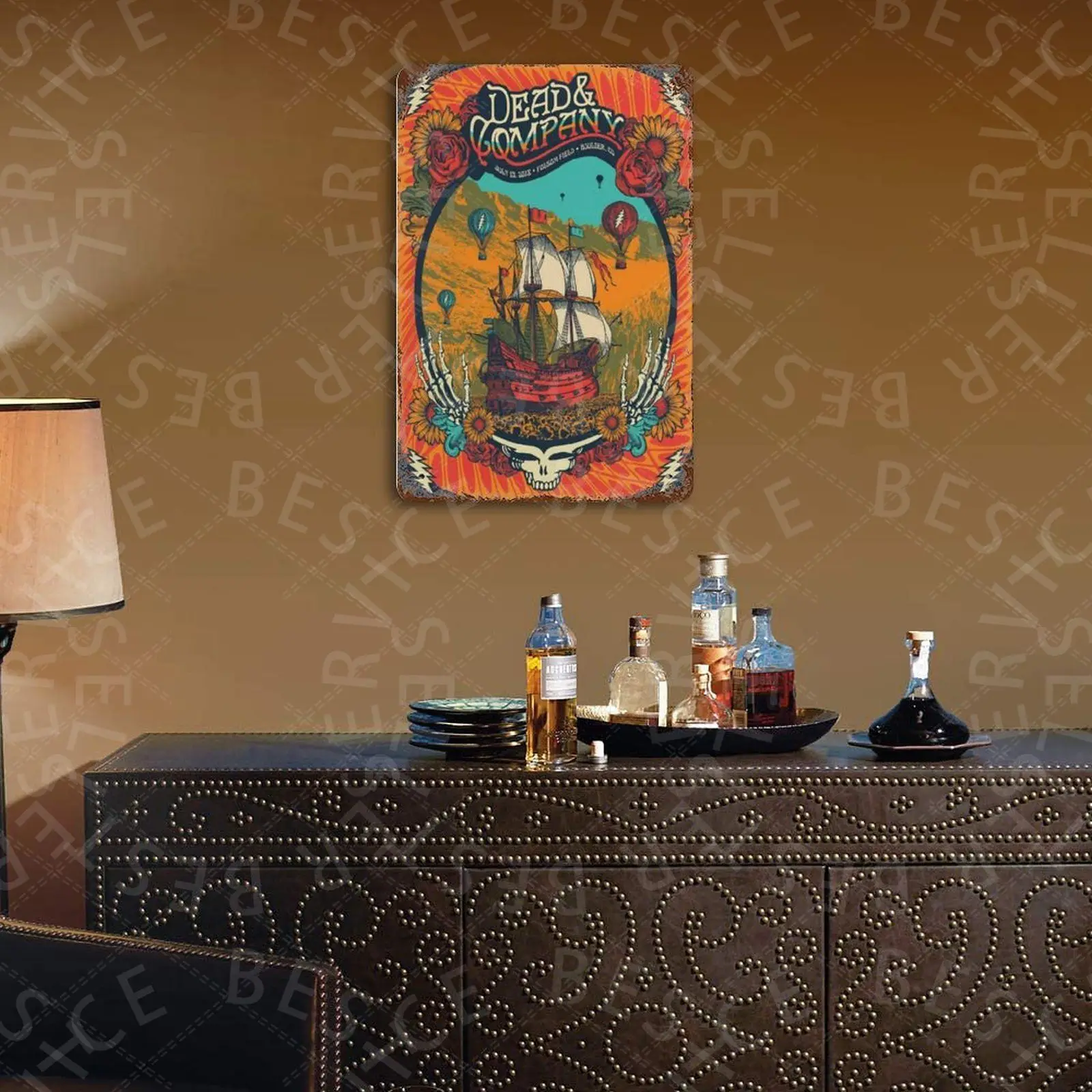 

Deadheadland Tin Sign Vintage Metal Sign Poster Home Wall Decor Cafe Bar Pub Club Gift