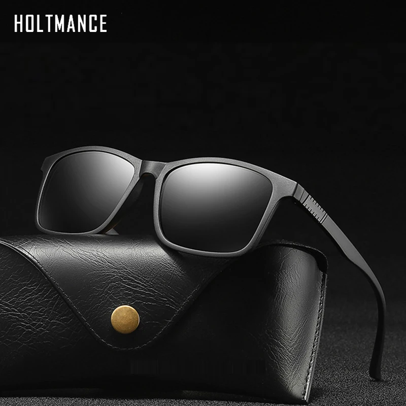 

HOLTMANCE NEW Design TR90 Polarized Sunglasses Men Women Driving Square Style Sun Glasses Male Goggle UV400 Gafas De Sol