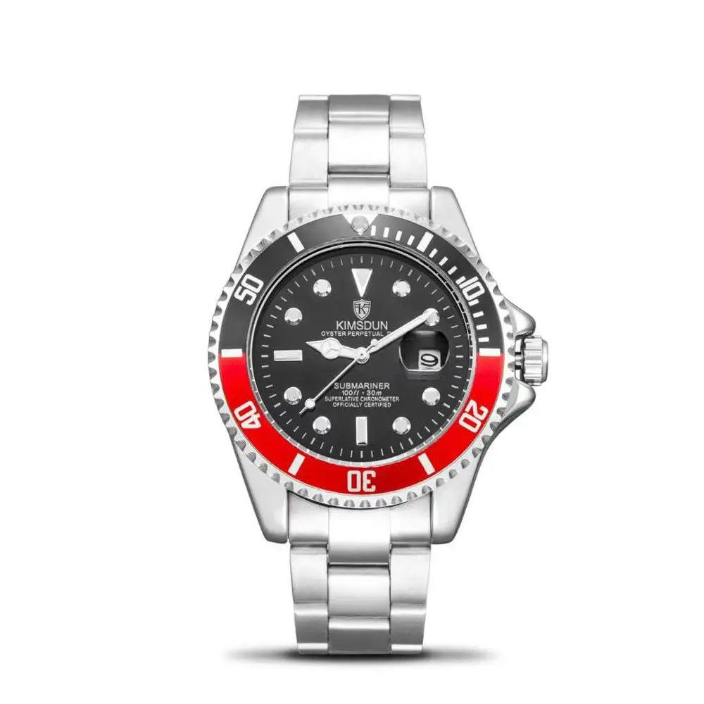 Горячая новинка Мужские Роскошные Модные Классические кварцевые часы KIMSDUN