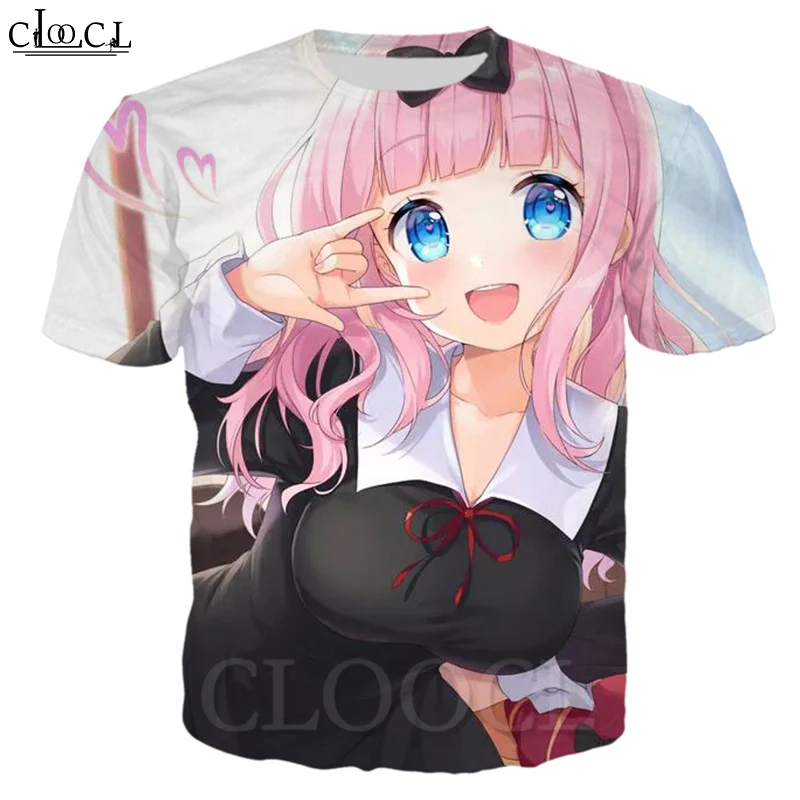 Футболка CLOOCL с аниме Kaguya Sama Love Is War мужские и женские толстовки 3D принтом модные