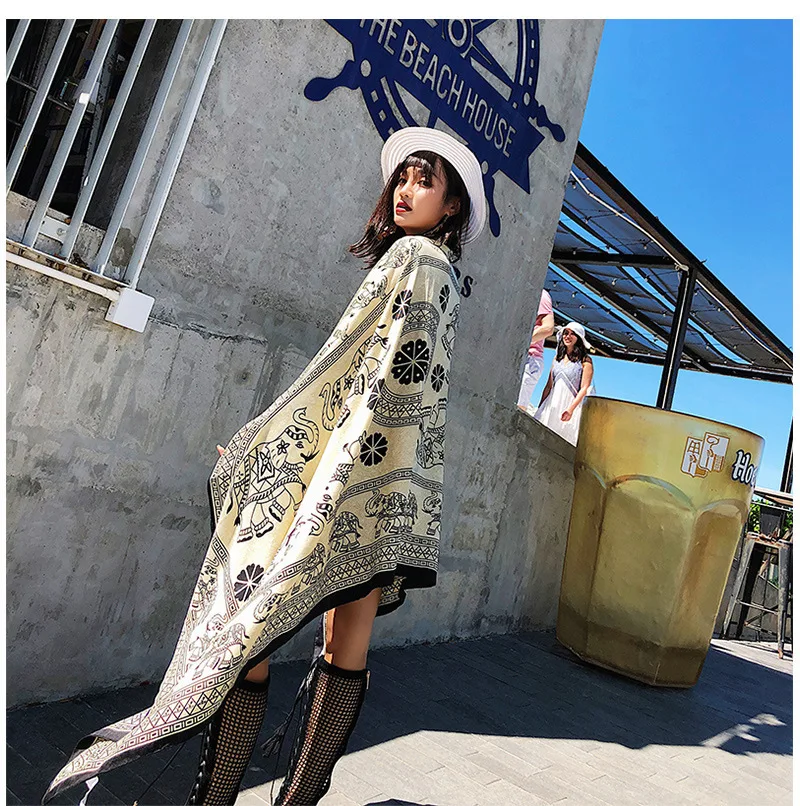 2019 Новый Винтажный Женский мягкий длинный шейный большой шарф накидка шаль