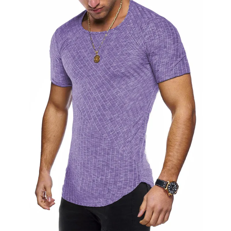 

Hot Selling Fashion Men T-Shirts Summer Tees Mens Clothing Short Sleeve Casual O Neck Cotton Fitness Tshirt Sportwear 8 Colors