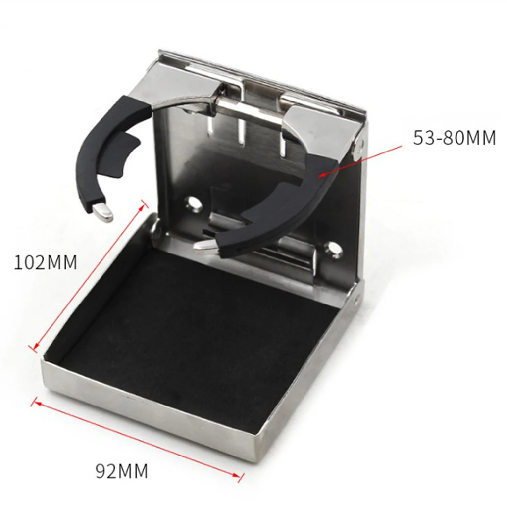 

2 Pieces Adjustable Foldable Cup Drink Mount For Car Boat RV Caravan