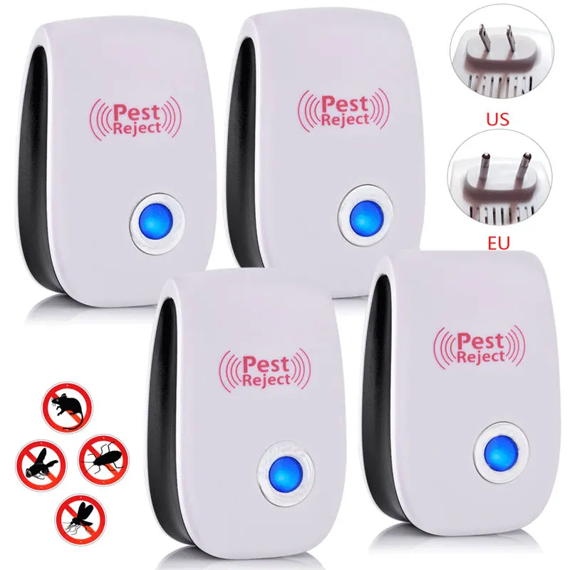 Ультразвуковой отпугиватель насекомых крыс мышей тараканов вредителей 6/4