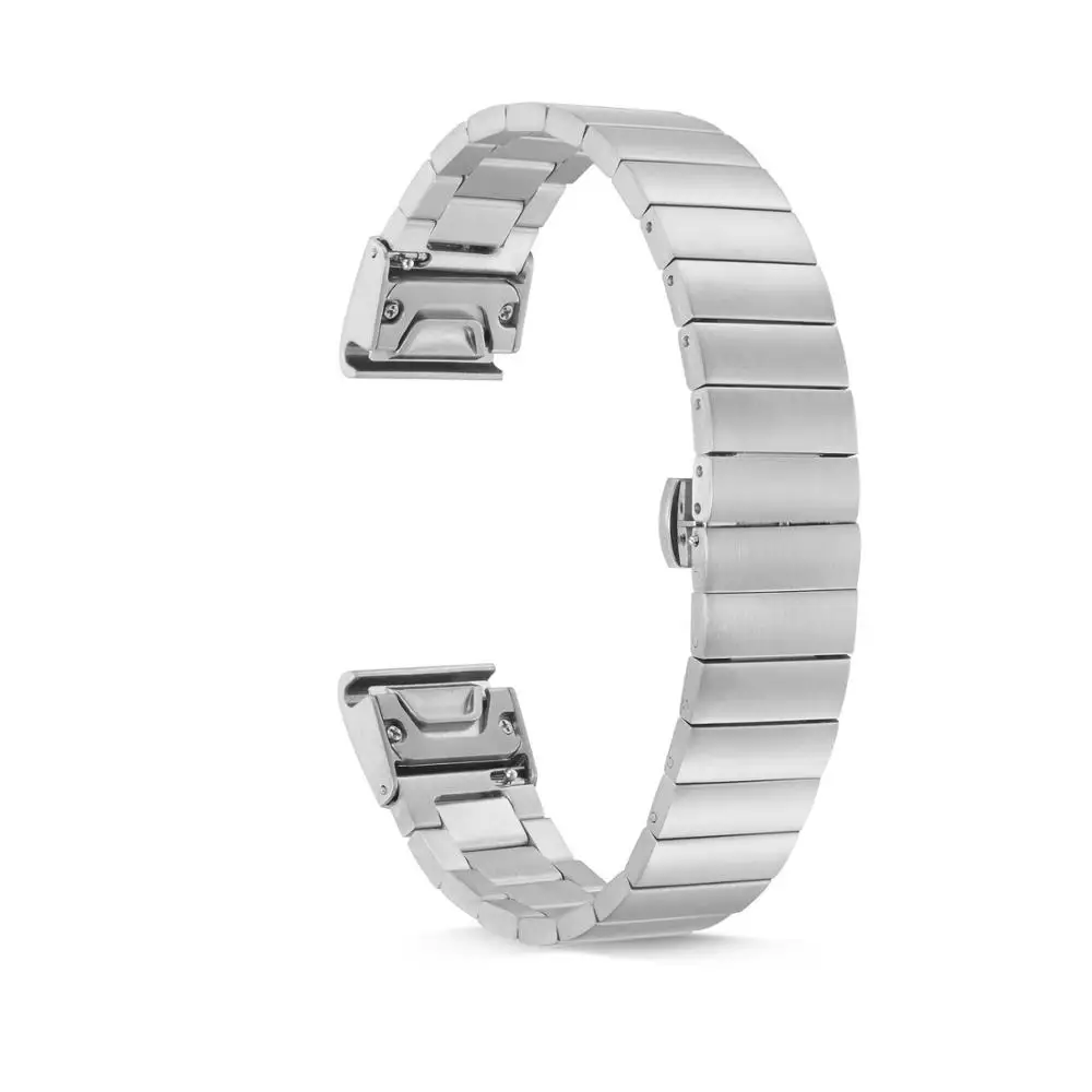 Ктаб Fenix 6X/5X плюс ремешок Металл Quick Fit 26 ремешок для наручных часов mm для наручных gps-часов Garmin Fenix 6X/6X Pro/5X/5X Плюс/stylo 3/3HR смарт-часов 22 мм для наручных часов Garmin Fenix 6/Fenix 6 pro/ fenix 5/Fenxi 5 Plus 20 мм Garmin Fenix 6S Fenix 5s/Fenx5S Plus