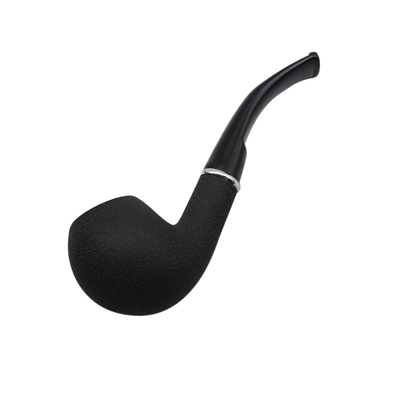 

144MM Bent Type Retro Style Removable Smoking Pipe Marble Color Resin High-end Pipes Boutique Gifts Men's Pipes Smoking Tools