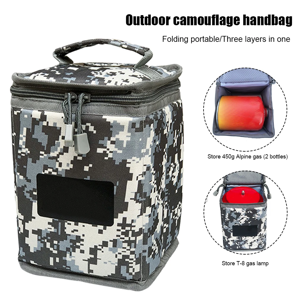 

Storage Bag Folding Light Lamp Lantern Bag Outdoor Camping Gas Stove Portable Cylinder Cover Tanks Protector HIking Travelling