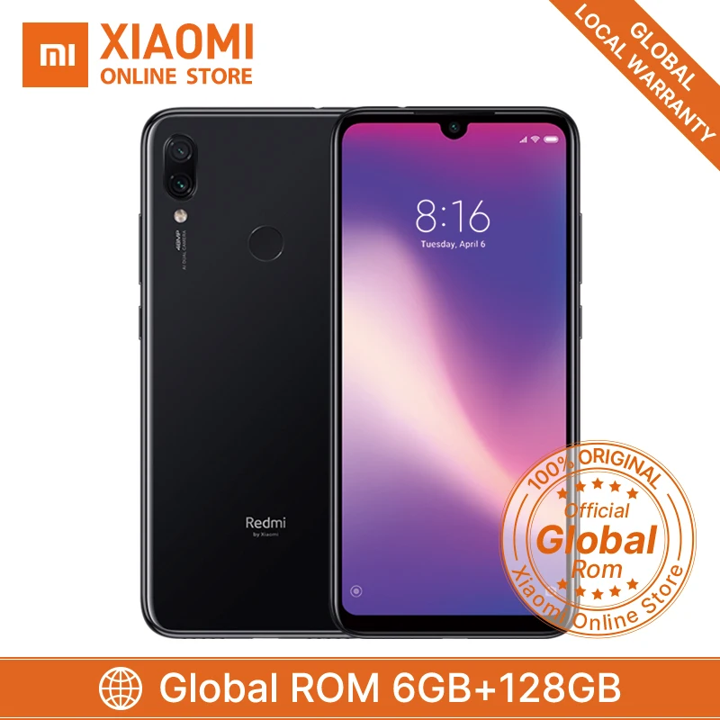Xiaomi Redmi Note 7 Pro смартфон с восьмиядерным процессором Snapdragon 675 ОЗУ 6 ГБ ПЗУ 128 4000 мАч