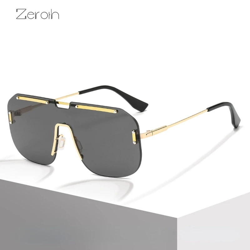 

Fashion Rimless Square Sunglasses Women Glasses Retro Sunglass Men Windproof Eyewear UV400 Sun Glass Gradient Shades