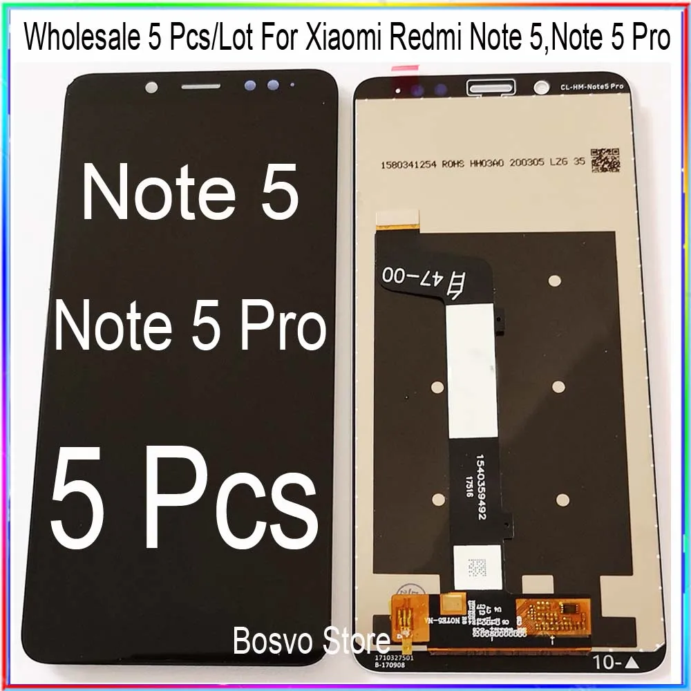 

Wholesale 5 Pcs/Lot For Xiaomi Redmi Note 5 LCD screen display with touch assembly for Redmi Note 5 Pro