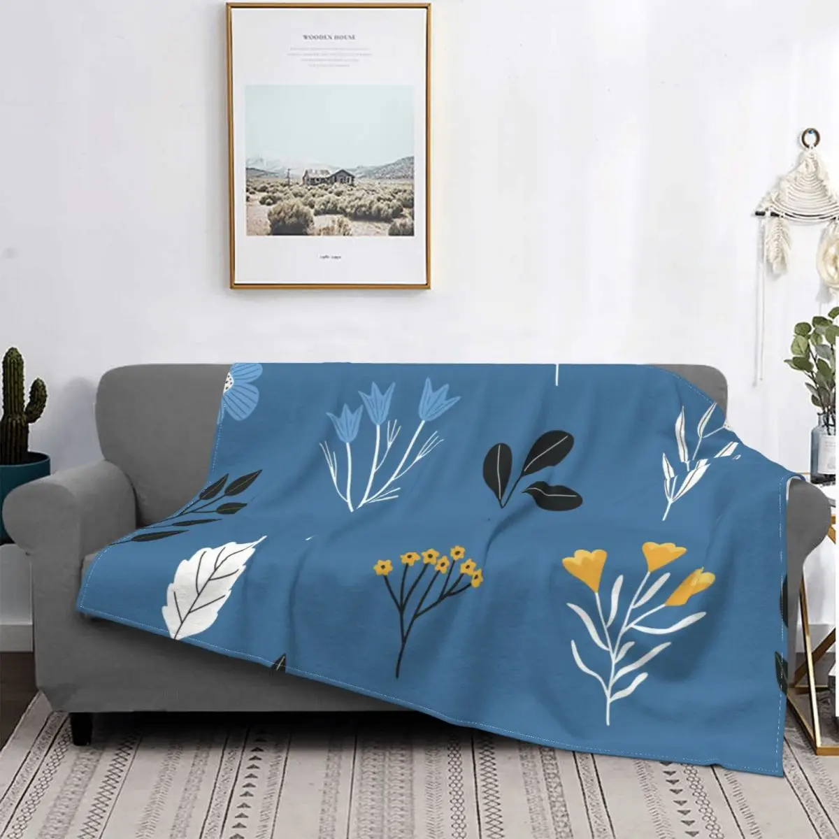 

Rose Flower Plant Blanket Plaid Modern Stitch Cotton Breathable Coral Fleece Throw Blankets For Adult Bed Home