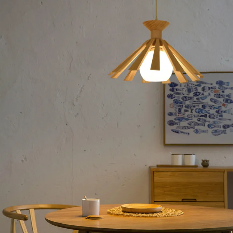 

Японский подвесной светильник с татами, индивидуальное креативное дерево, Садовая, для спальни, столовой, настольная лампа в виде бревен, современная простая Подвесная лампа