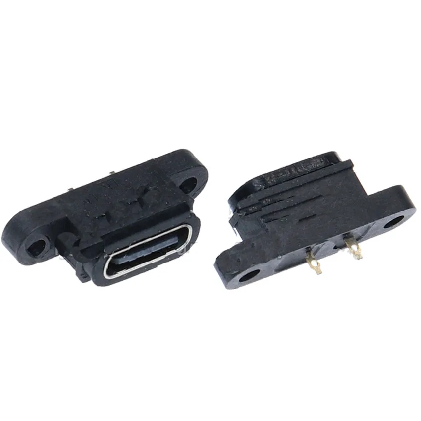Разъем 1-10 USB 3.1 Type-C 2Pin 2 сварочный провод женский водонепроницаемый гнездо с