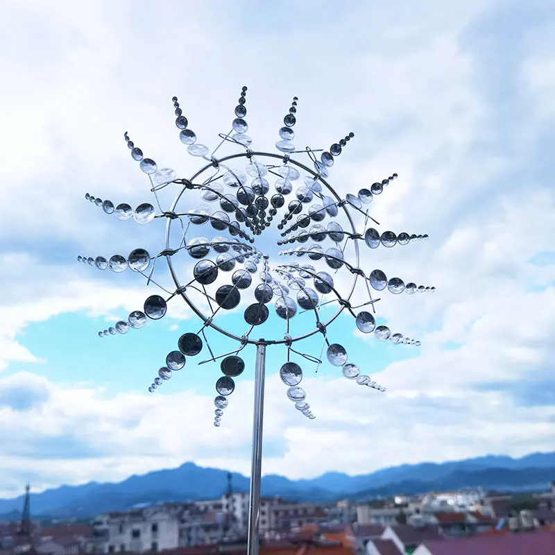 Unieke En Magische Metalen Windmolen 3D Wind Spinners Yard Garden Decoratie Outdoor Indoor Accessoires Wind Catchers Verzamelaars