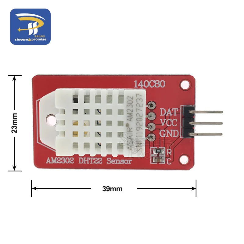 Высокая точность AM2302 DHT22 цифровой Температура& влажности Сенсор модуль 5V одиночного автобуса Интерфейс для Arduino Uno R3 один