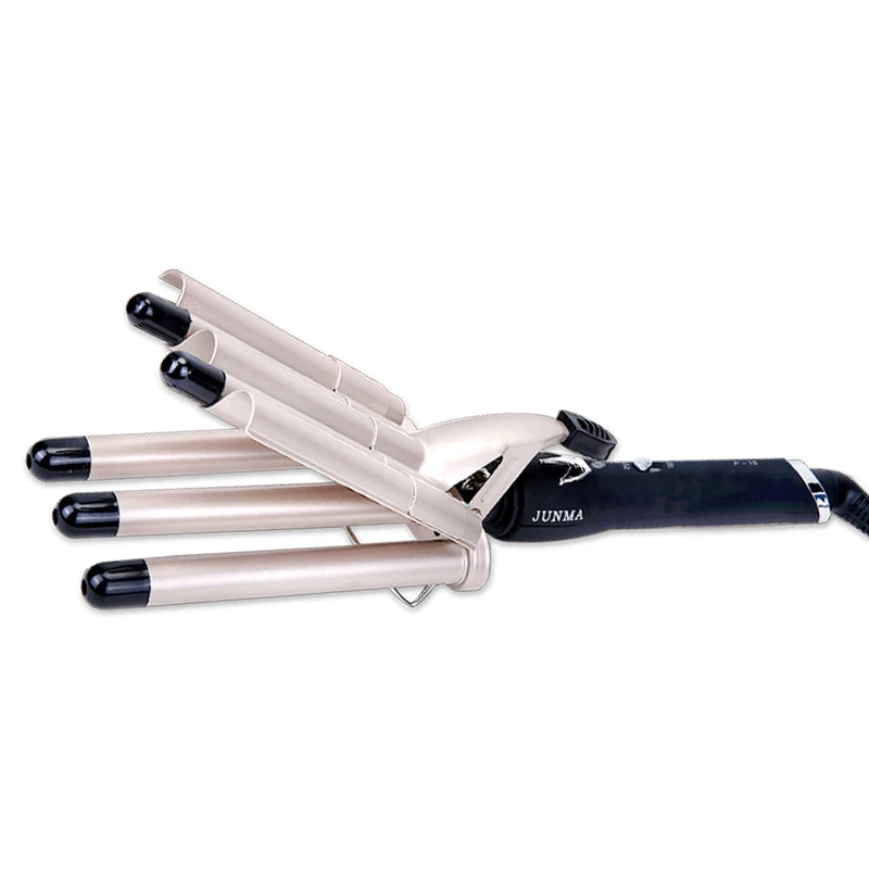 

Hair Crimper Curling Iron Ceramic Crimpers Wavers Curler Wand Fast Heating five 5 Barrels Hair Waver Tools for All Types of Hair