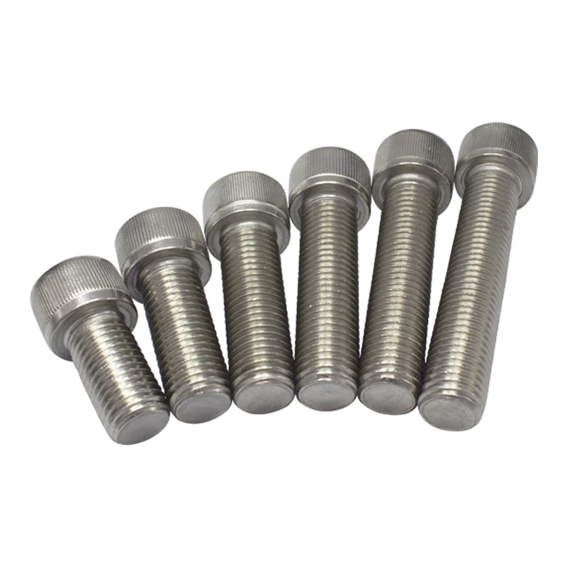Hexagon Hex Socket Cap Head Screw Bolts M1.6 M2 M2.5 M3 M4 M5 M6 stainless steel full thread screws din 912 grade for machinery |