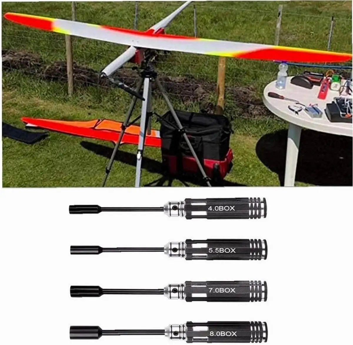 

Hex NUT key Socket ScrewDriver Wrench 4.0mm 5.5mm 7.0mm 8.0mm for 80213 Tool RC Car Quadcopter Drone UAV FPV Helicopter