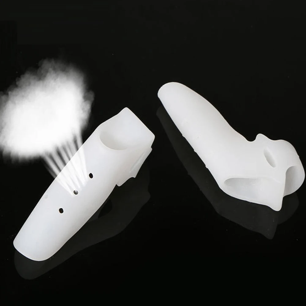 2 шт. силиконовый массажер для ног сепаратор пальцев протектор большого пальца