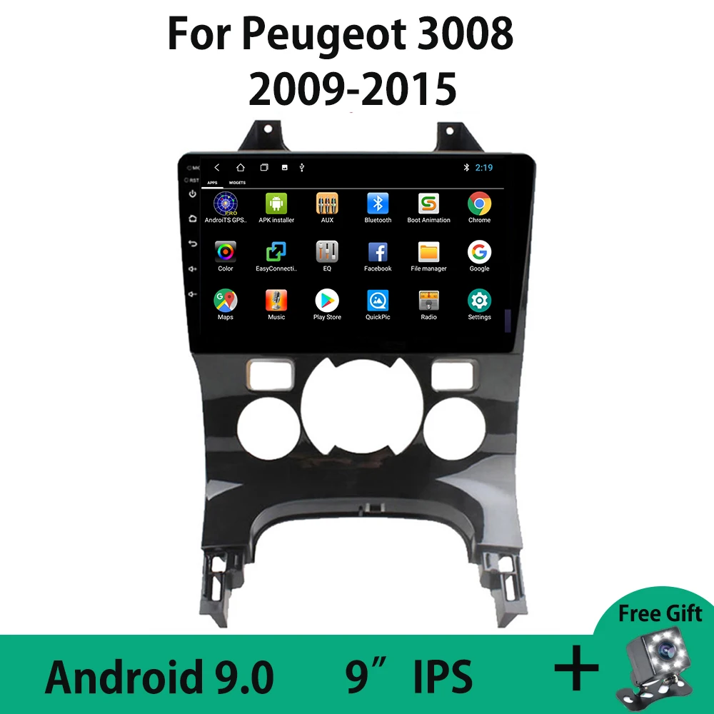 

Автомагнитола для Peugeot 9,0, Android 3008, 2009-2015, с Wi-Fi, без DVD, 2DIN, четырехъядерный процессор, 9 дюймов, IPS, полный сенсорный экран, Bluetooth, OBD