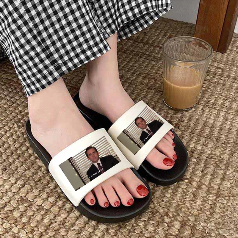 

I AM DEAD INSIDE Funny Open Toe Flip Flops Outdoor Beach Slides Sandals fashionable and comfortable 2021 Summer Slippers