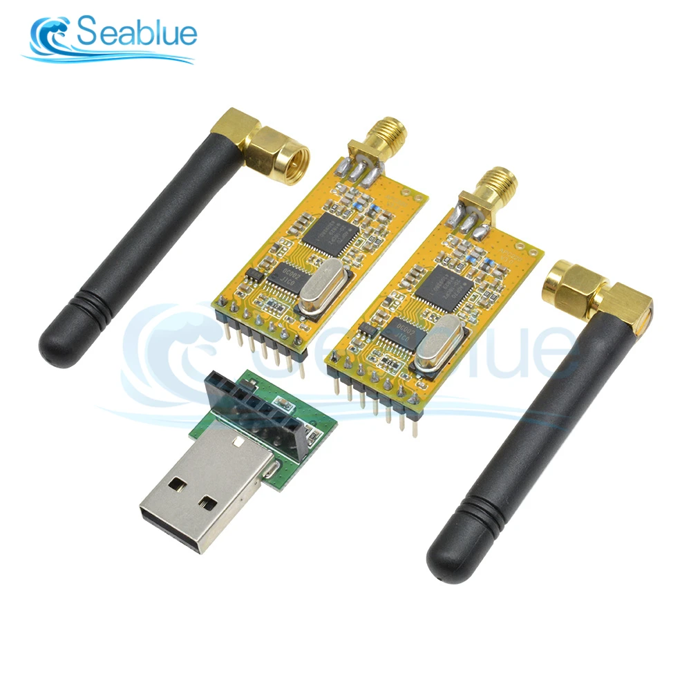 

DC 3.3V-5V APC220 Wireless RF Serial Data Modules With Antennas USB Converter Module Adapter Kit For Arduino AMR UART/TTL GFSK