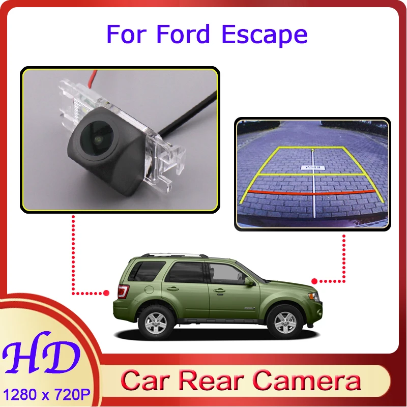 

Автомобильная камера заднего вида «рыбий глаз» для Ford Escape 2007 ~ 2012, ночное видение, HD Водонепроницаемая камера заднего вида, резервная камера ...