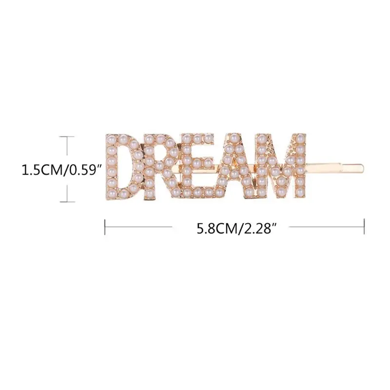 Минималистский прописных букв МЕЧТА НАДЕЖДА любовь металлическая шпилька для