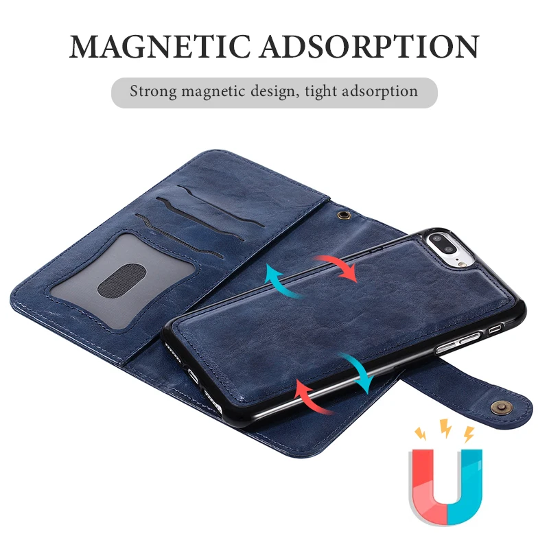 Forubest Retro PU Leather Flip Wallet Cover Case For iPhone 11 Pro MAX 8 7 Plus X XS XR Phone | Мобильные телефоны и