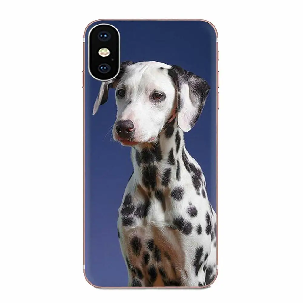 For Samsung Galaxy Note 5 8 9 S3 S4 S5 S6 S7 S8 S9 S10 5G mini Edge Plus Lite TPU Screen Protector Black And White Dalmatian Dog | Мобильные