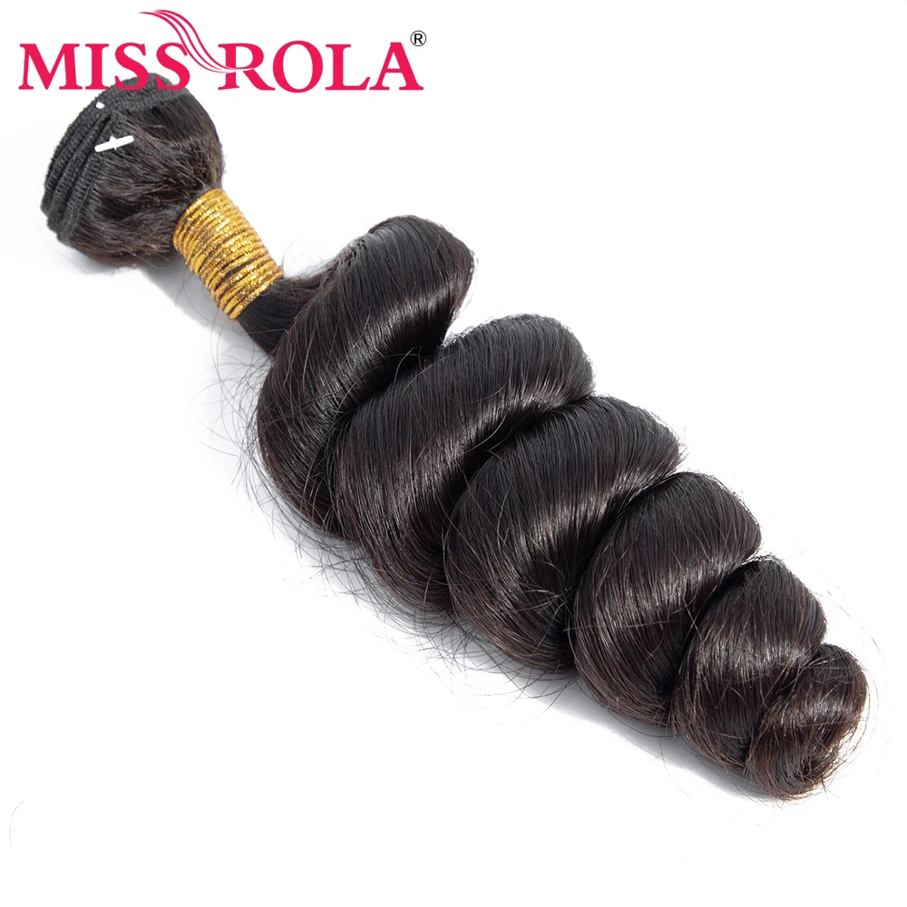 Малазийские волнистые волосы Miss Rola 3 пряди с застежкой 100% человеческие сы