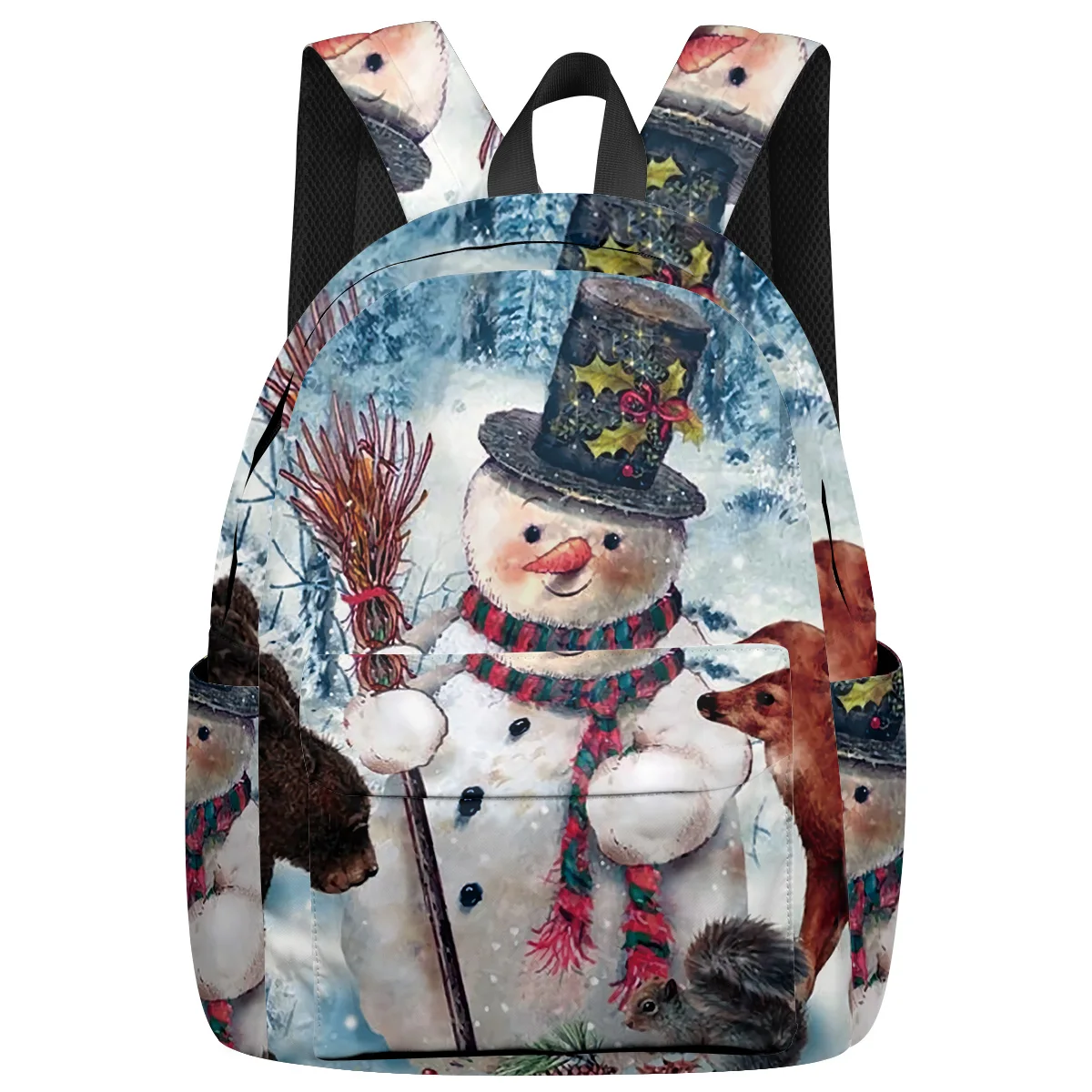 Рюкзак с изображением оленя медведя снеговика метлы держатель для ключей