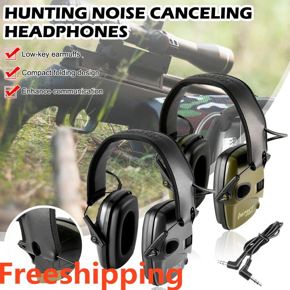 

Headset Tactical Electronic Shooting Earmuff Anti-noise Headphone Sound Amplification Hearing Protection Headphones Freeshipping