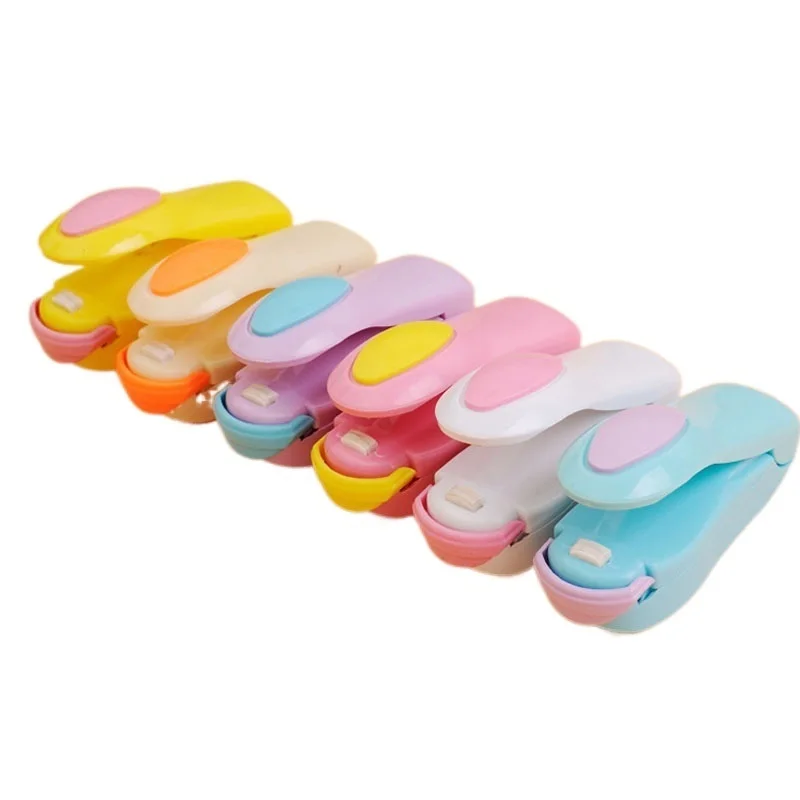 

2021NEW Mini Portable Food Sealer Snack Bag Clip Hot Sealer Candy Blend Color Home Kitchen Store Electric Appliances Tools