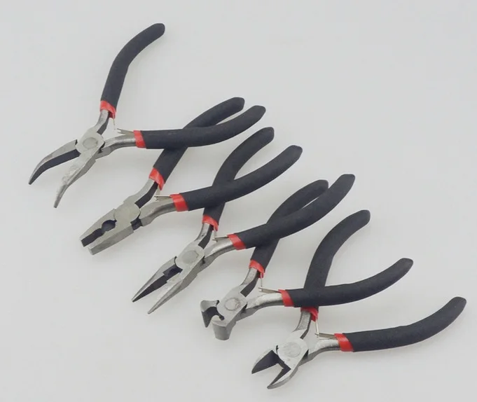 

Mini Long Pliers Jewelry Round Nose Making Beading Wire Cutter Hand Tools Pincers