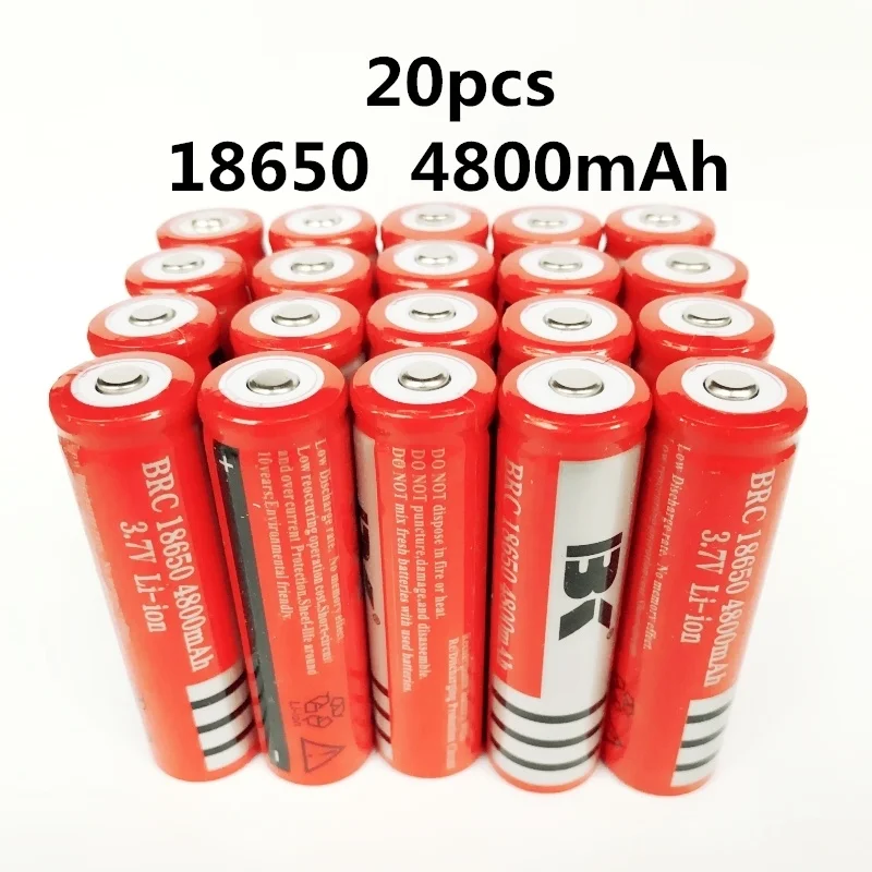 

18650 Battery rechargeable lithium battery 4800mAh 3.7V Li-ion battery for flashlight Torch 18650 Batteries GTL EvreFire