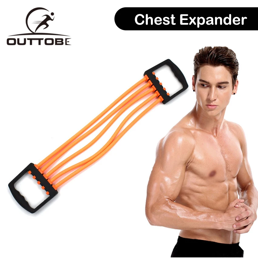 Outtobe Регулируемый Эспандер для груди рычаг вытягивания 5 канатов система