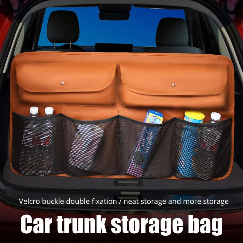 

Новинка, мужской кошелек, кожзам заднего сумка для хранения на спинку сиденья многофункциональный автомобильный багажник-органайзер Авто ...