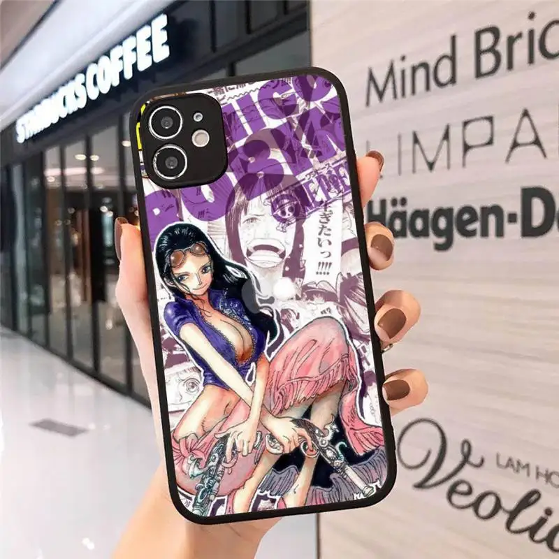 

One Piece Phone Cases Matte Transparent for iPhone 7 8 11 12 s mini pro X XS XR MAX Plus cover funda