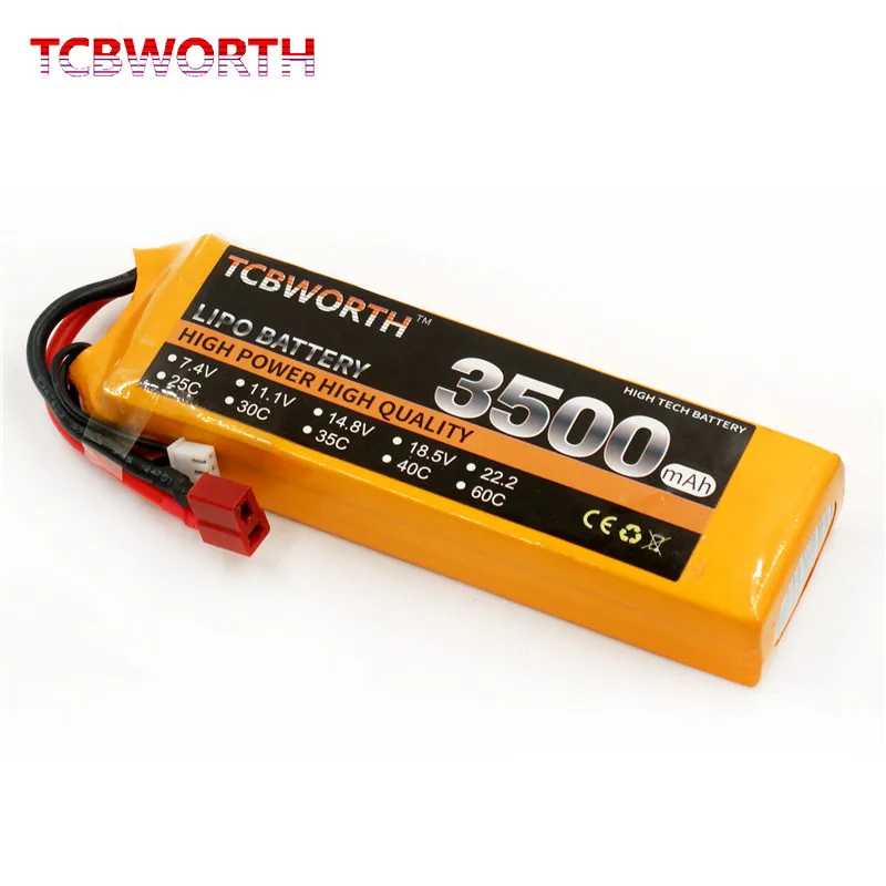 New Batteries 3S 11.1V 3500mAh 25C 35C RC LiPo Battery For Airplane Quadrotor Helicopter Car Boat Plane XT60/T Plug | Игрушки и хобби