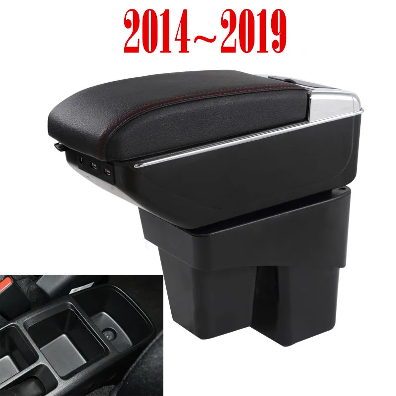 Подлокотник для Honda Fit Jazz 2014 2015 2016 2017 2018 2019 центральный пульт контейнер хранения