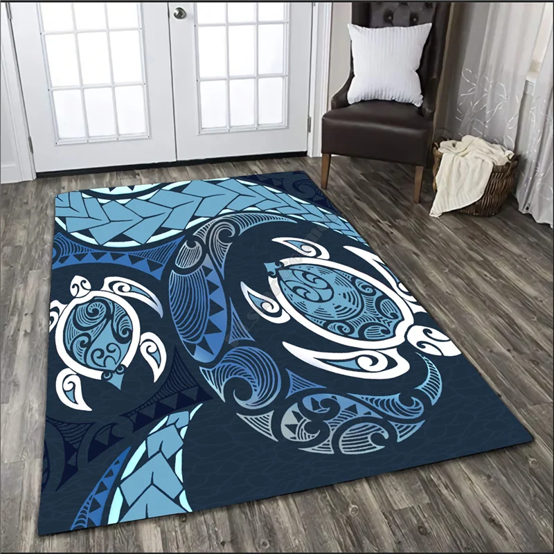 

Premium Two Turtles Rug Floor Mat Rug Non-slip Mat Dining Room Living Room Soft Bedroom Carpet 01