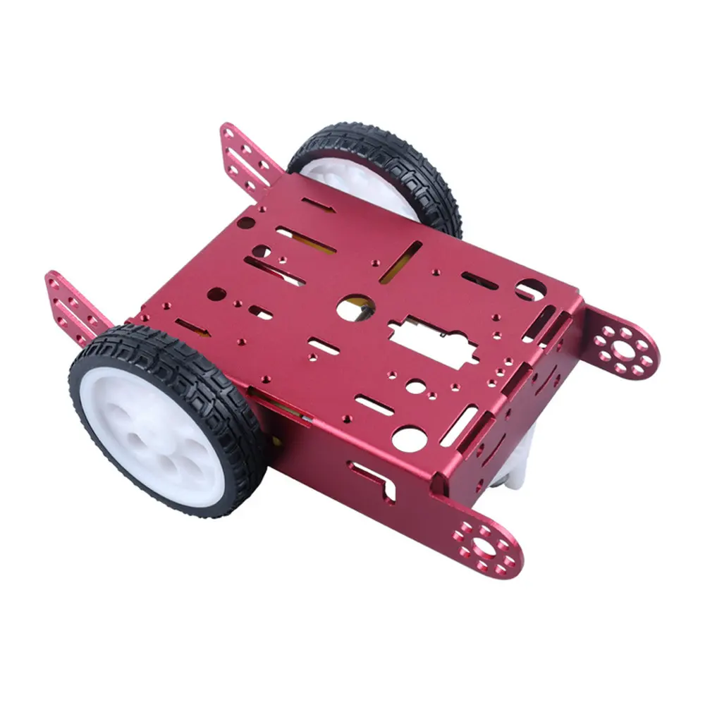 

2021 DIY Smart Robot Car Chassis 2WD Aluminum Alloy Car Chassis For Arduino