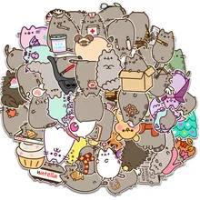 10/30/50pcs Kawaii Chunky Cat Stickers Cute Decorative Stationery Scrapbook Notebook Phone Diary DIY Waterproof Kids Sticker Toy