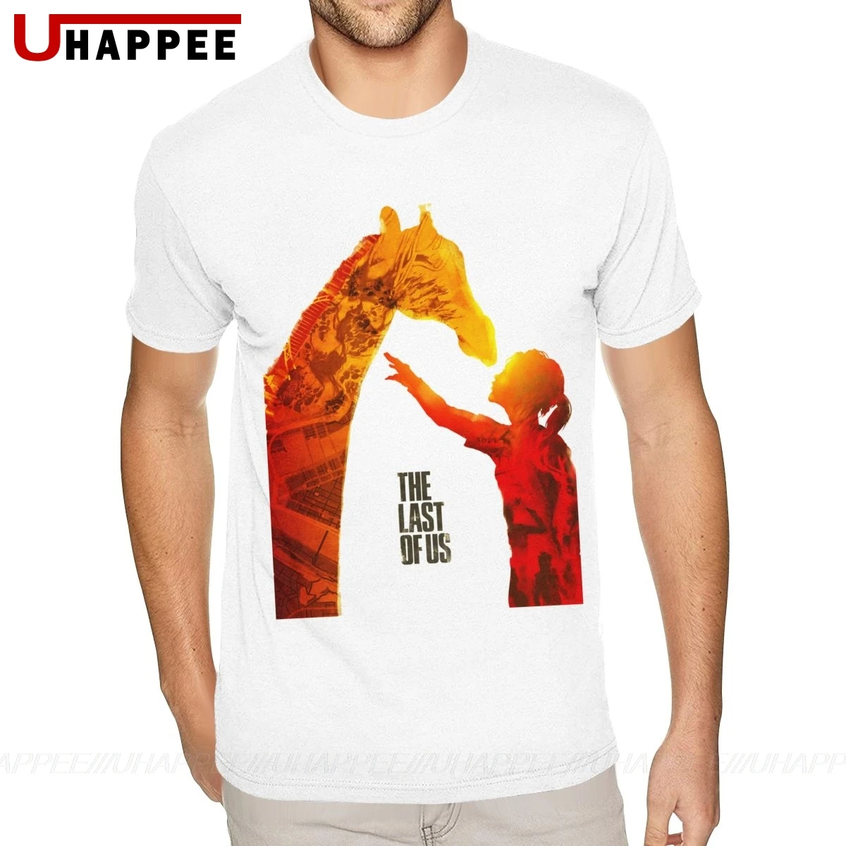 

Printed The Last Of Us Tees Shirt Men 5XL Short Sleeves Premium Cotton Round Neck T-Shirt