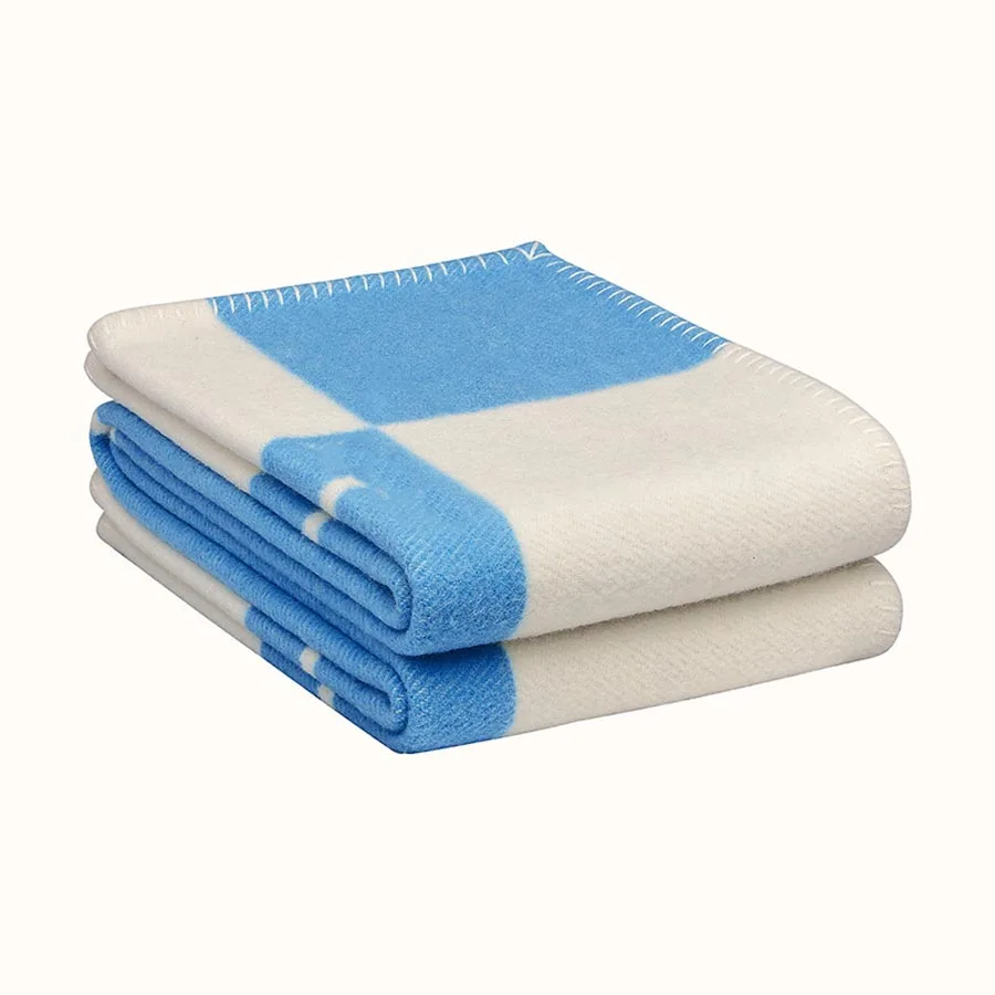 Luxury Letter H Cashmere Design Blanket Crochet Soft Wool Shawl Blankets for Beds Winter Warm Couch Knit Throw | Дом и сад