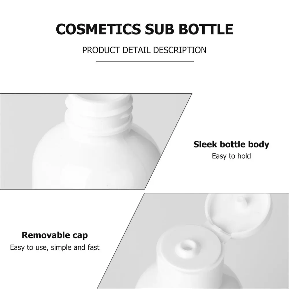 

5pcs Sub Empty Bottle Simple Storage Bottles Holders for Cosmetics (200ml)