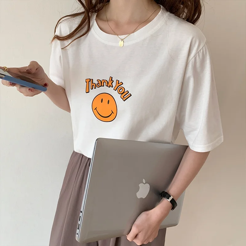 

Oversized T-shirt Women Short Sleeve T Shirt Harajuku Printing Woman T-shirts Top Plus Size