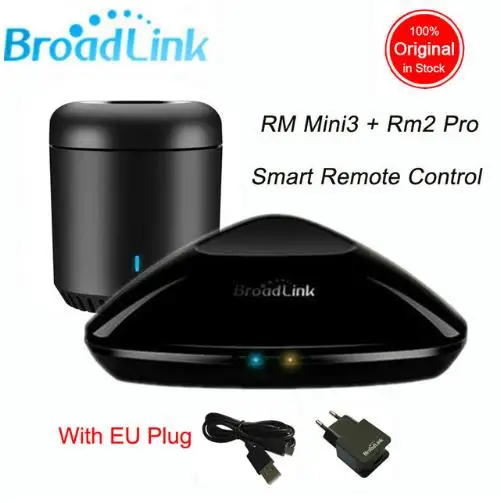 Новейший Broadlink RM Pro+ RM33 RM mini3 умный дом автоматизация wifi+ IR+ RF+ 4G универсальный контроллер для iOS Android - Цвет: EU Adapter PRO Mini3